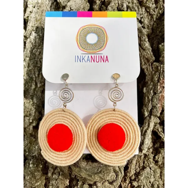 Life Spirals Earrings - Beige