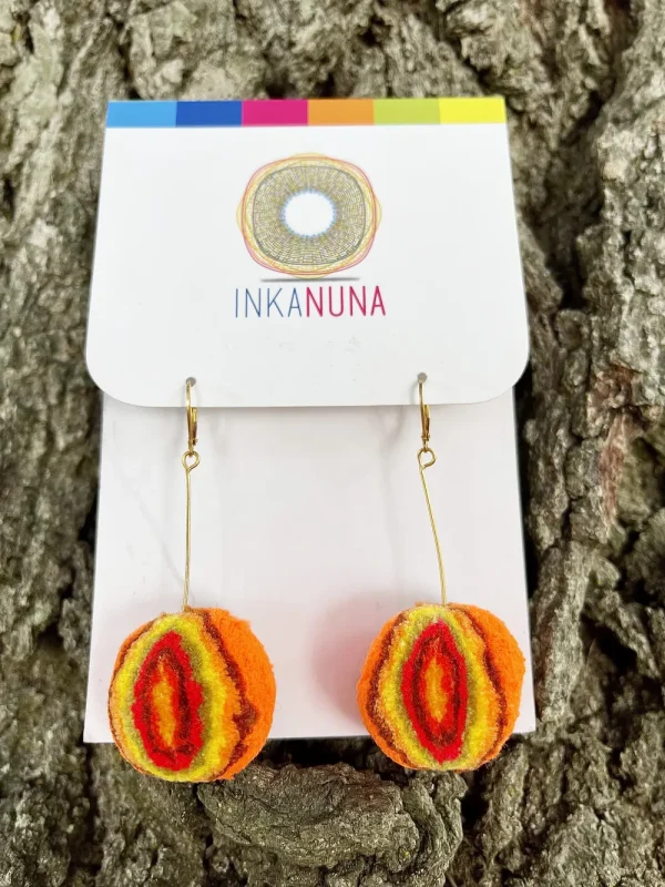 Andean Layers Earrings - Sunset